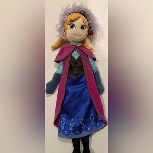 Disney Frozen Anna Plush Doll – Soft Stuffed Toy – 18”